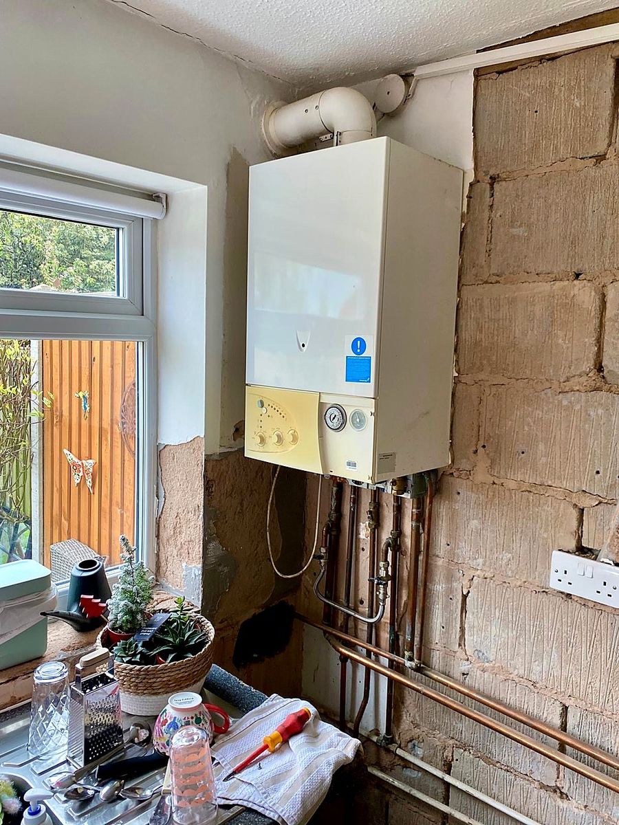 Old boiler before replacement by Sabin & Ball