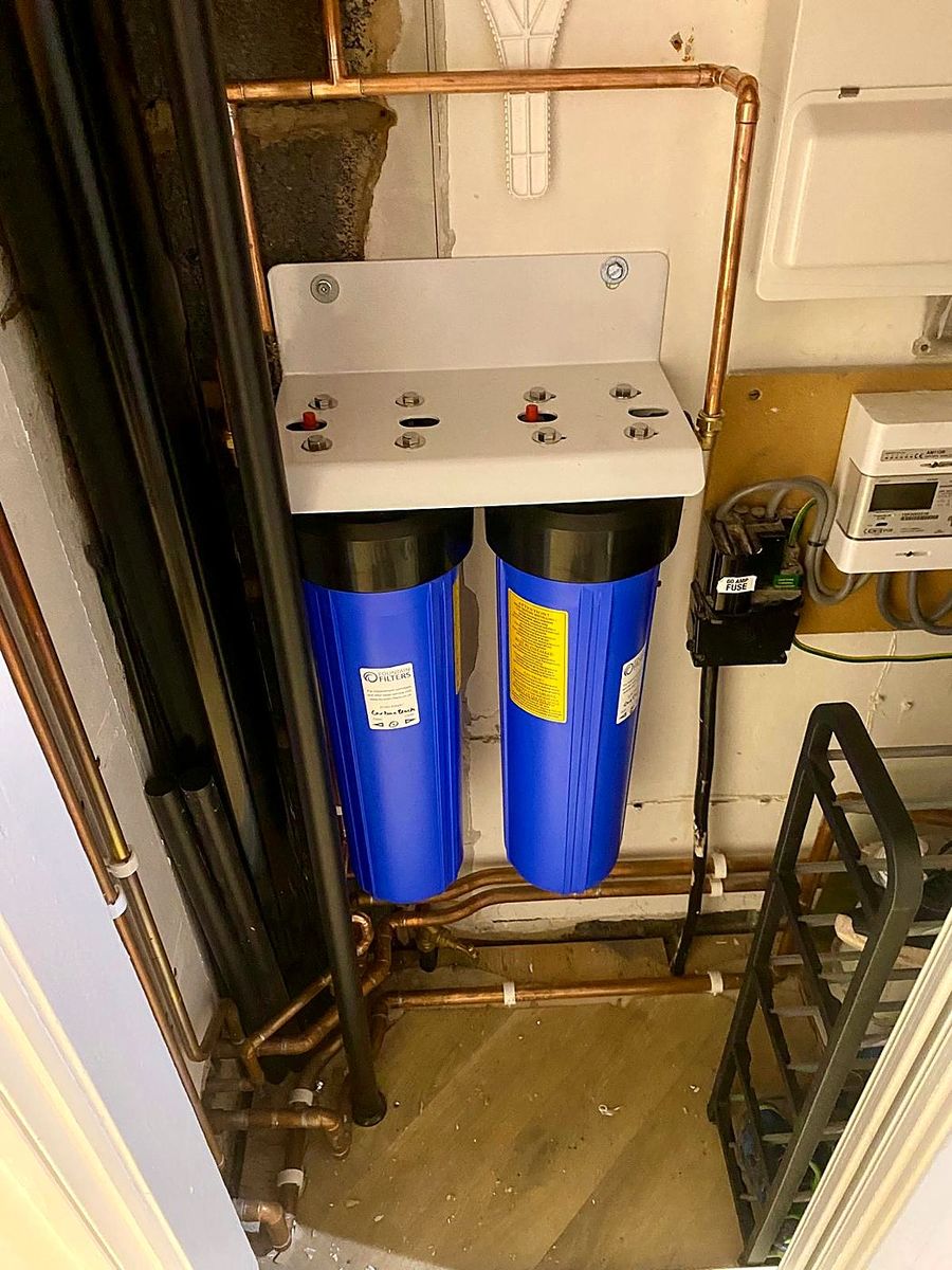 Whole-house water filtration and copper pipework